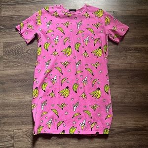 #Nooworks tee dress in banana print! Worn a few times. Print no longer available